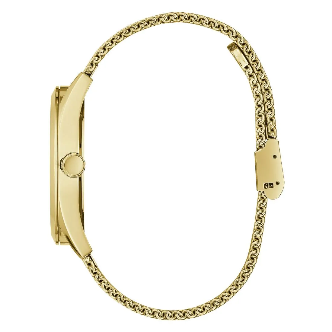 Guess Tailor 42 mm Size Gold Dial Men Analog Watch - GW0368G2