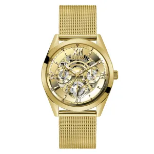 Guess Tailor 42 mm Size Gold Dial Men Analog Watch - GW0368G2