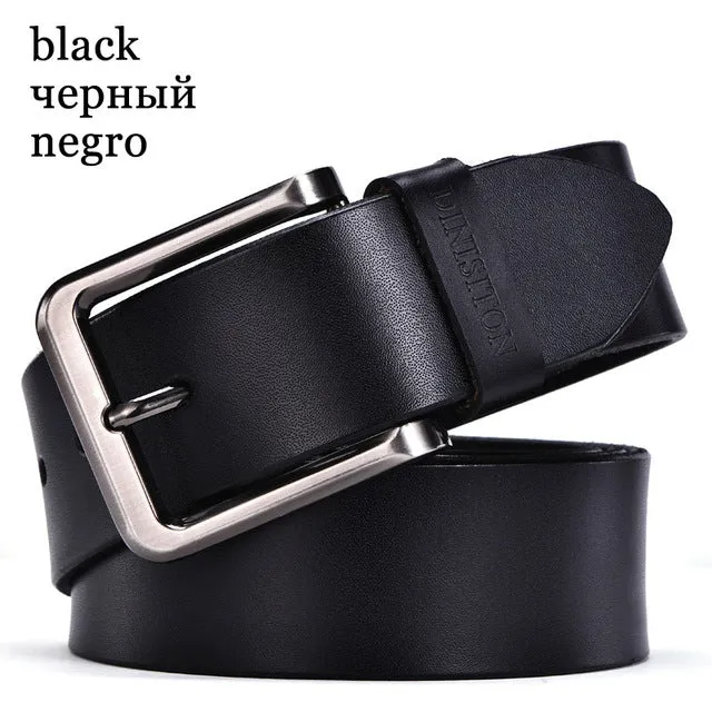 High Quality Metal Pin Buckle Genuine Leather Belts