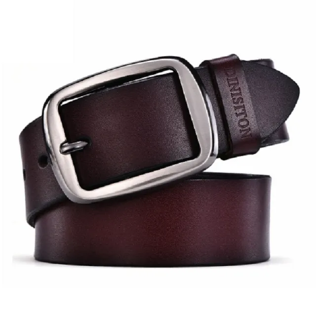 High Quality Metal Pin Buckle Genuine Leather Belts
