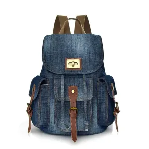 Large Denim Rucksack