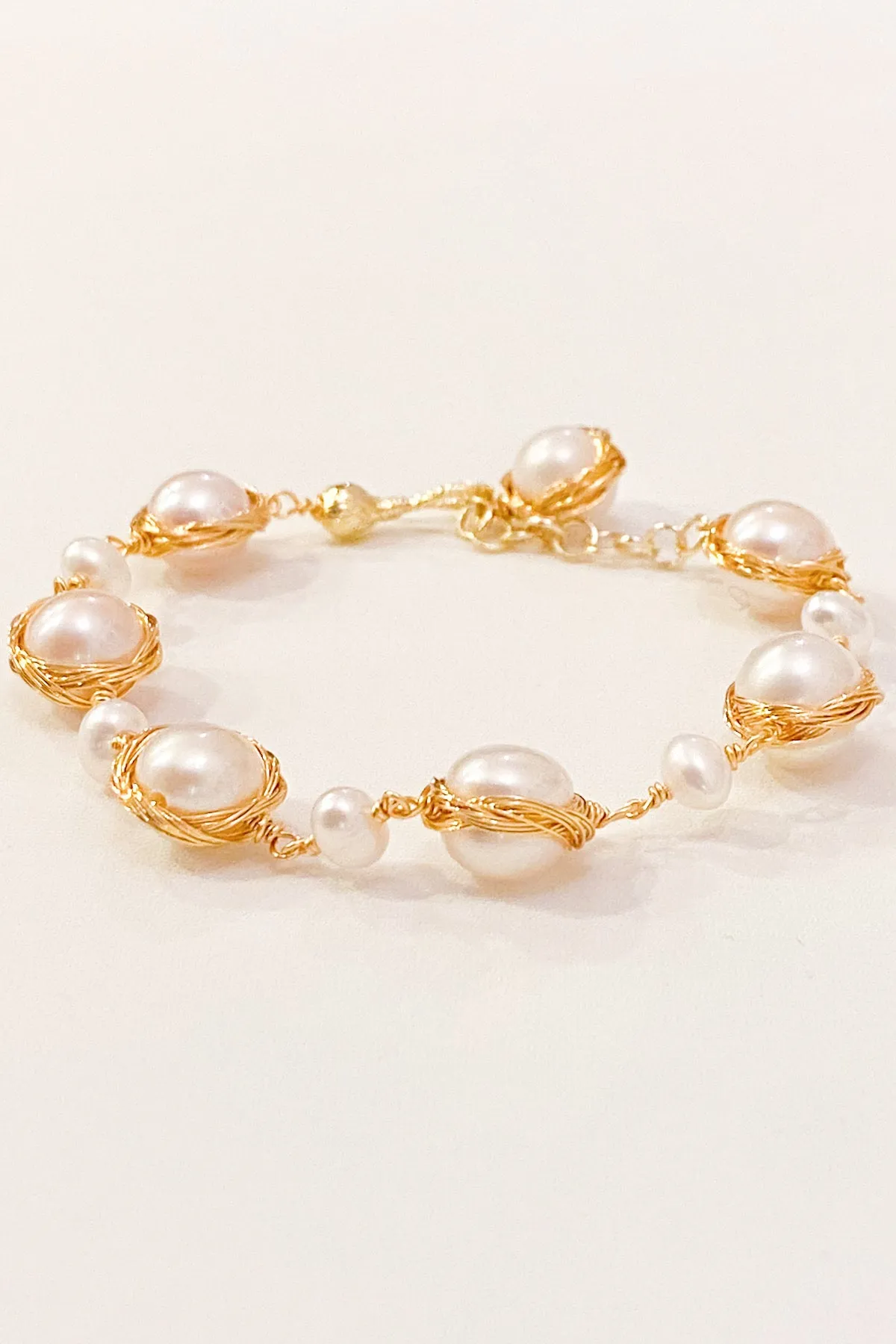 Laure 18K Gold Freshwater Pearl Bracelet