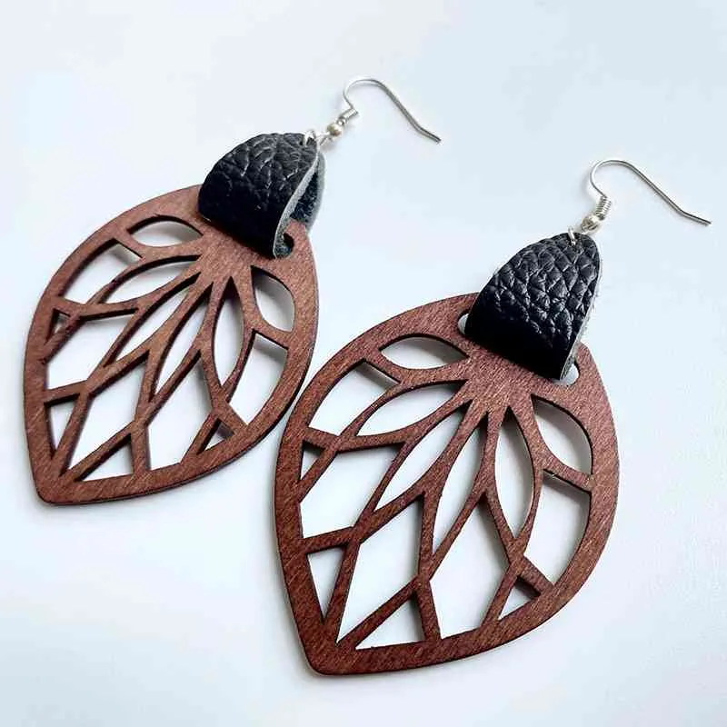 Leaf Drop Earrings  [Click for additional options]