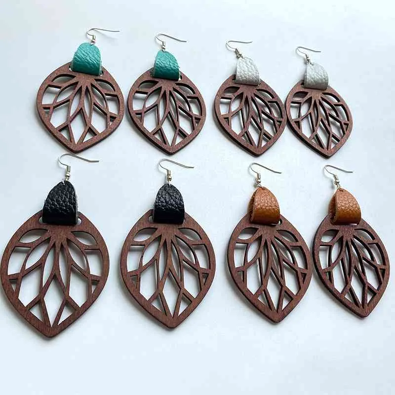 Leaf Drop Earrings  [Click for additional options]