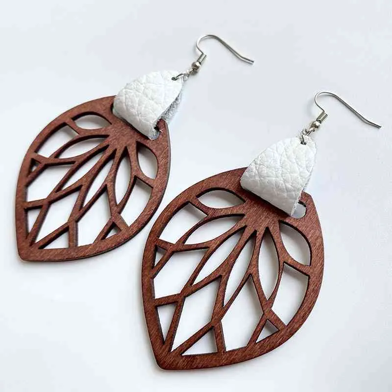 Leaf Drop Earrings  [Click for additional options]
