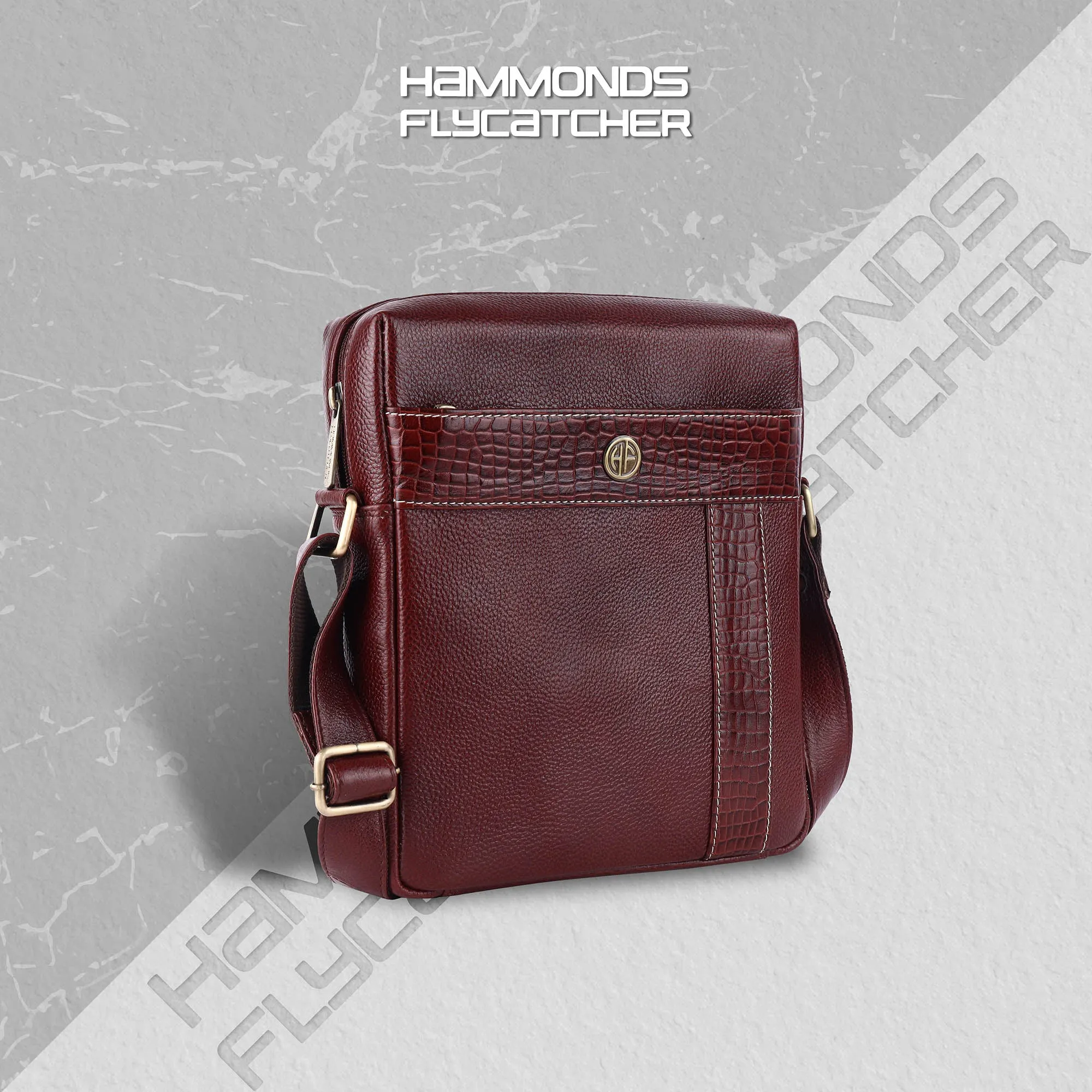 Leather Sling Bags For Daily Use - Multi Pockets - Adjustable Strap - 1 Year Warranty