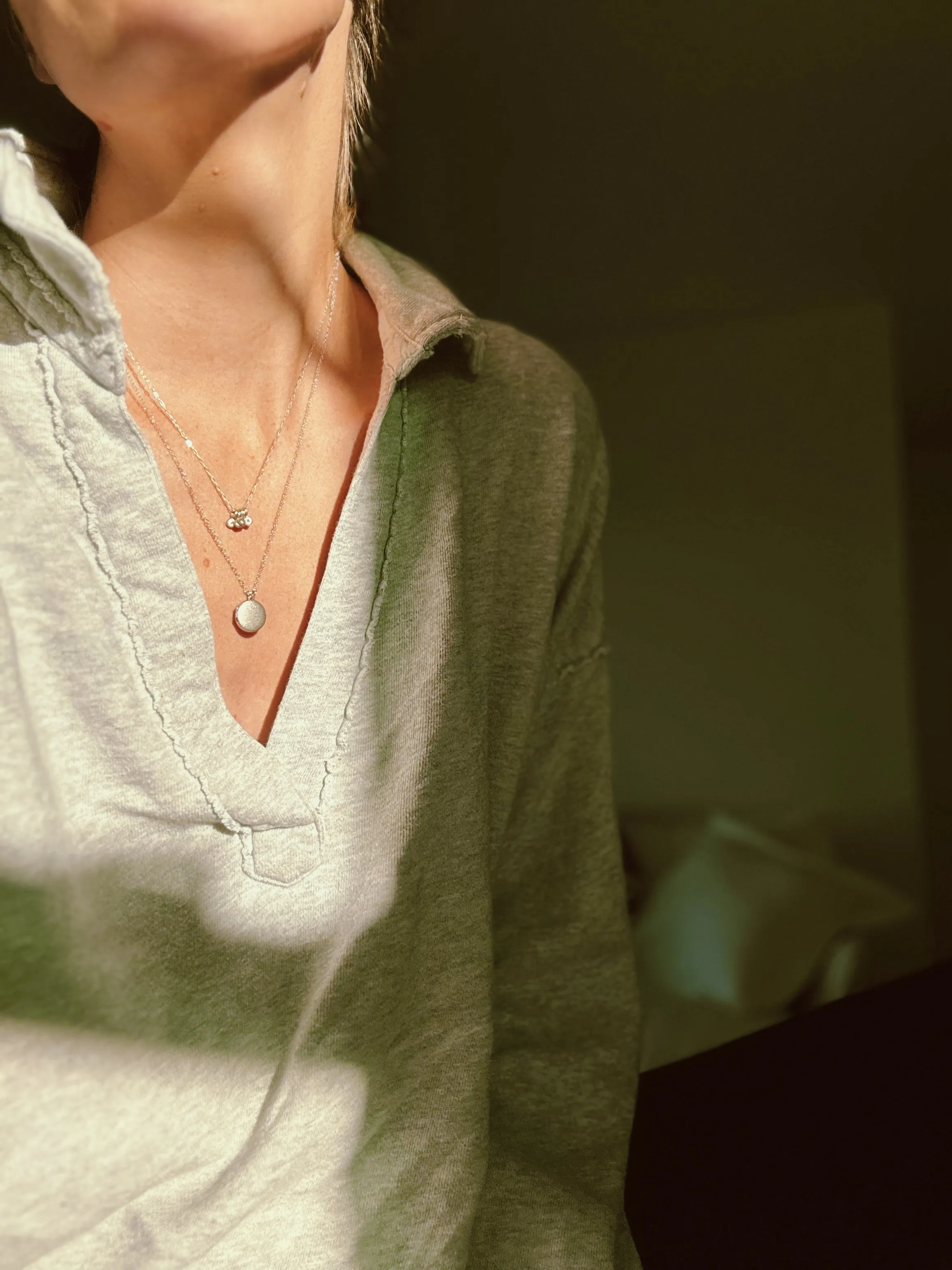 Little Initial Droplet Necklace · Customizable