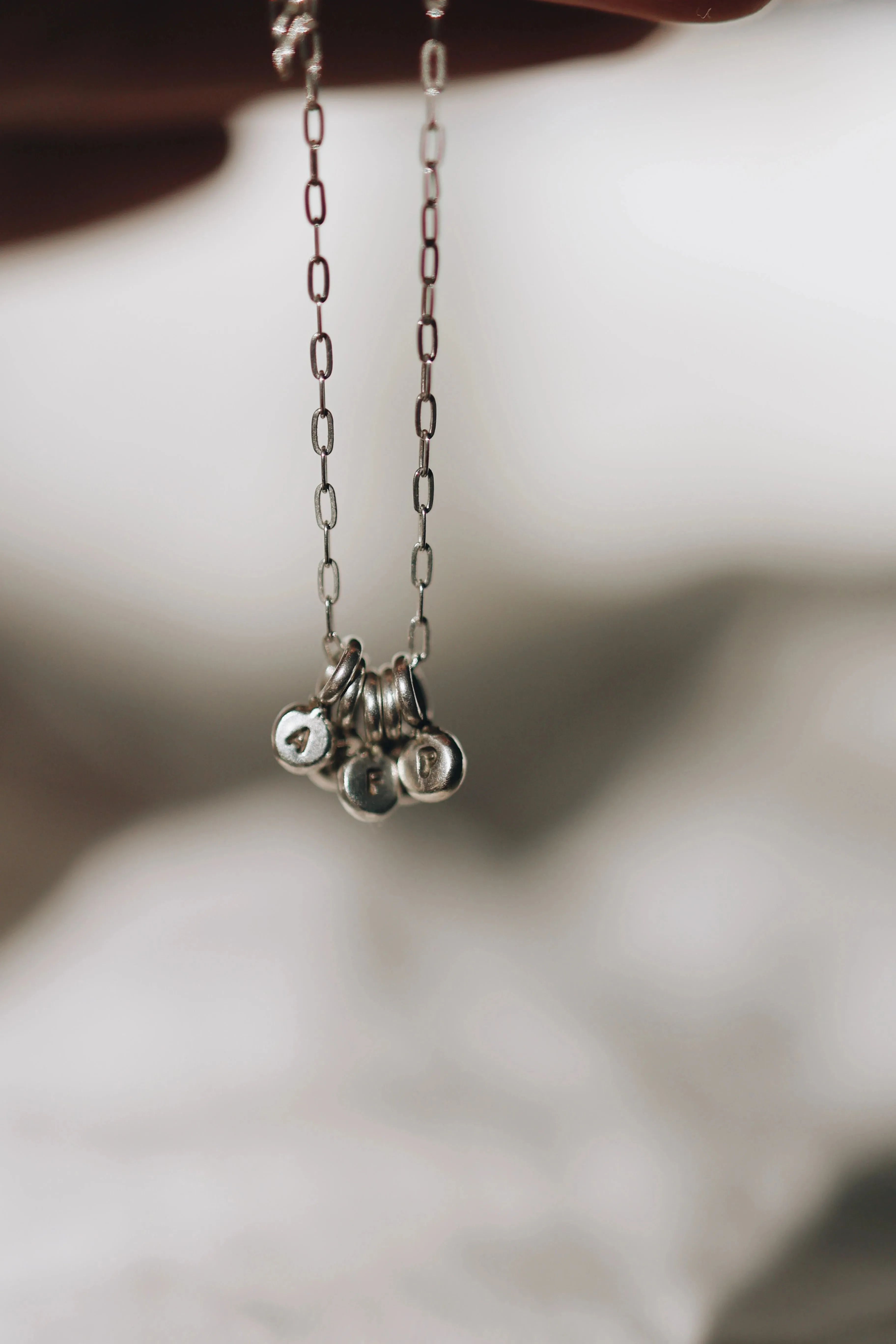 Little Initial Droplet Necklace · Customizable
