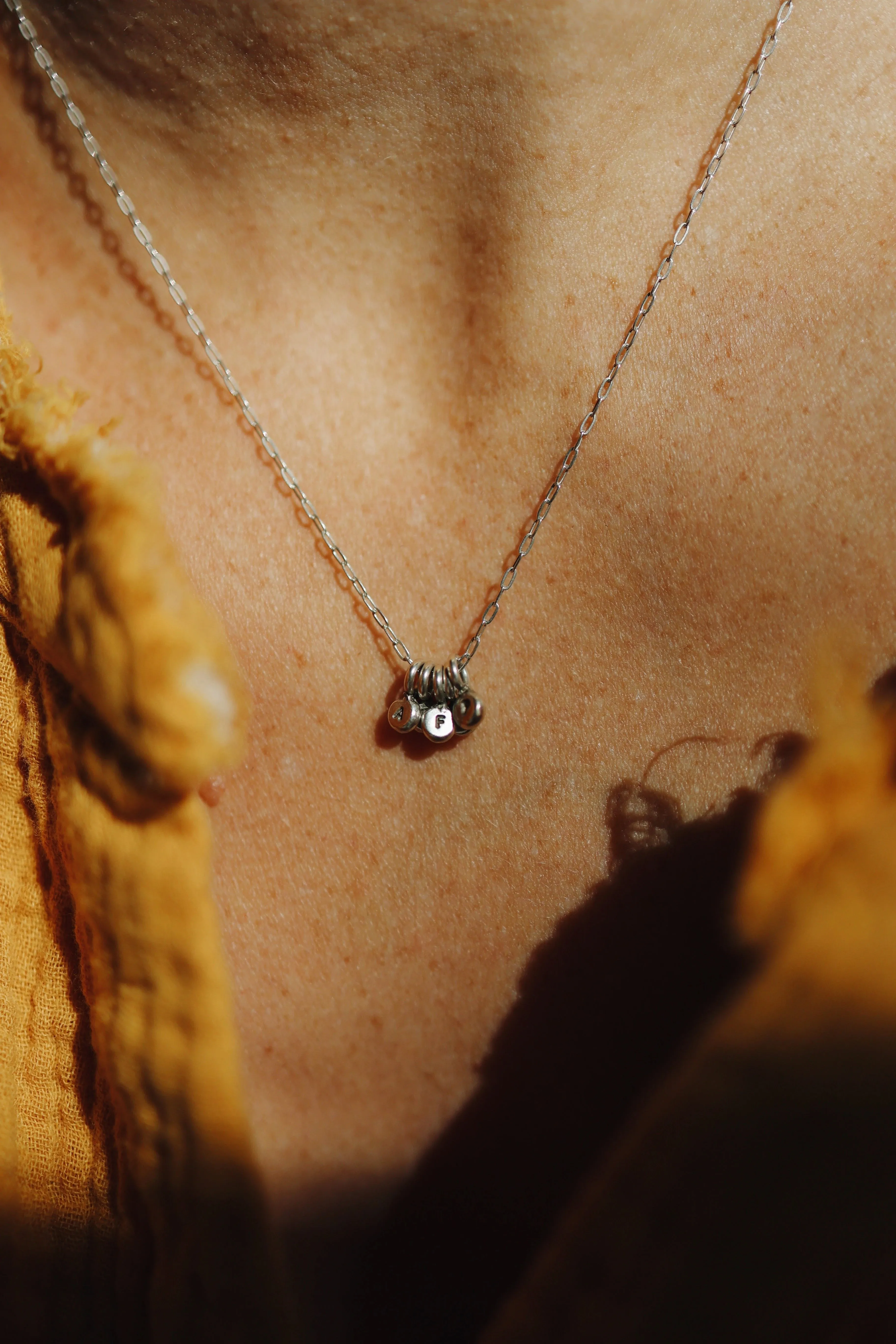 Little Initial Droplet Necklace · Customizable