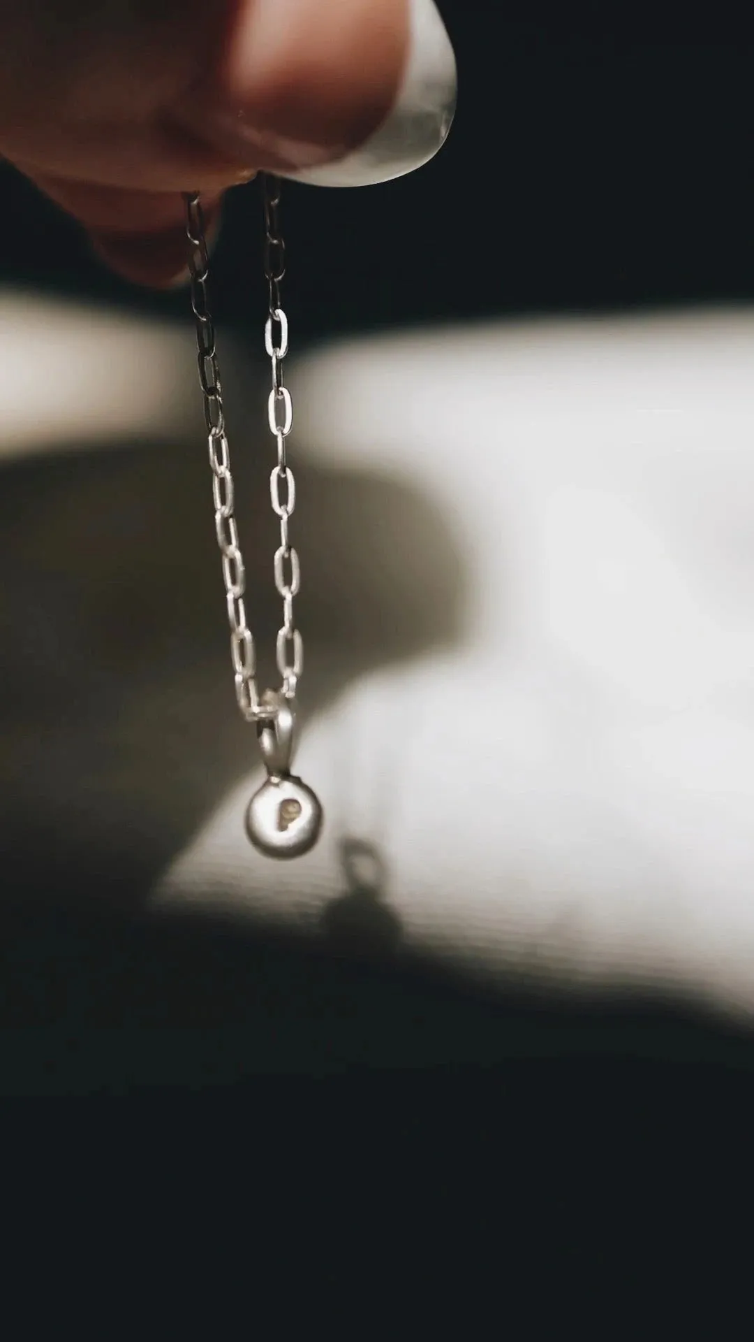 Little Initial Droplet Necklace · Customizable