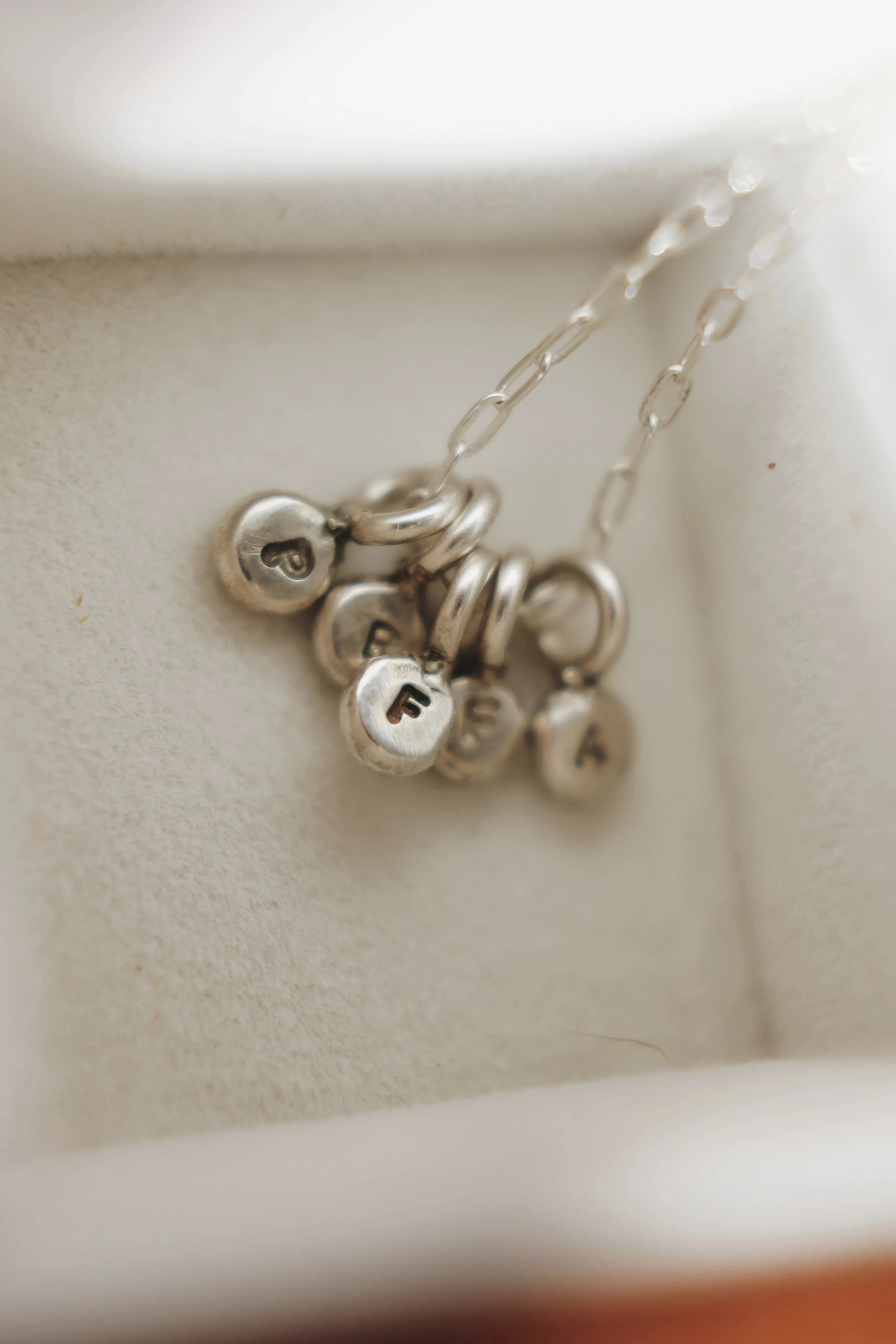 Little Initial Droplet Necklace · Customizable