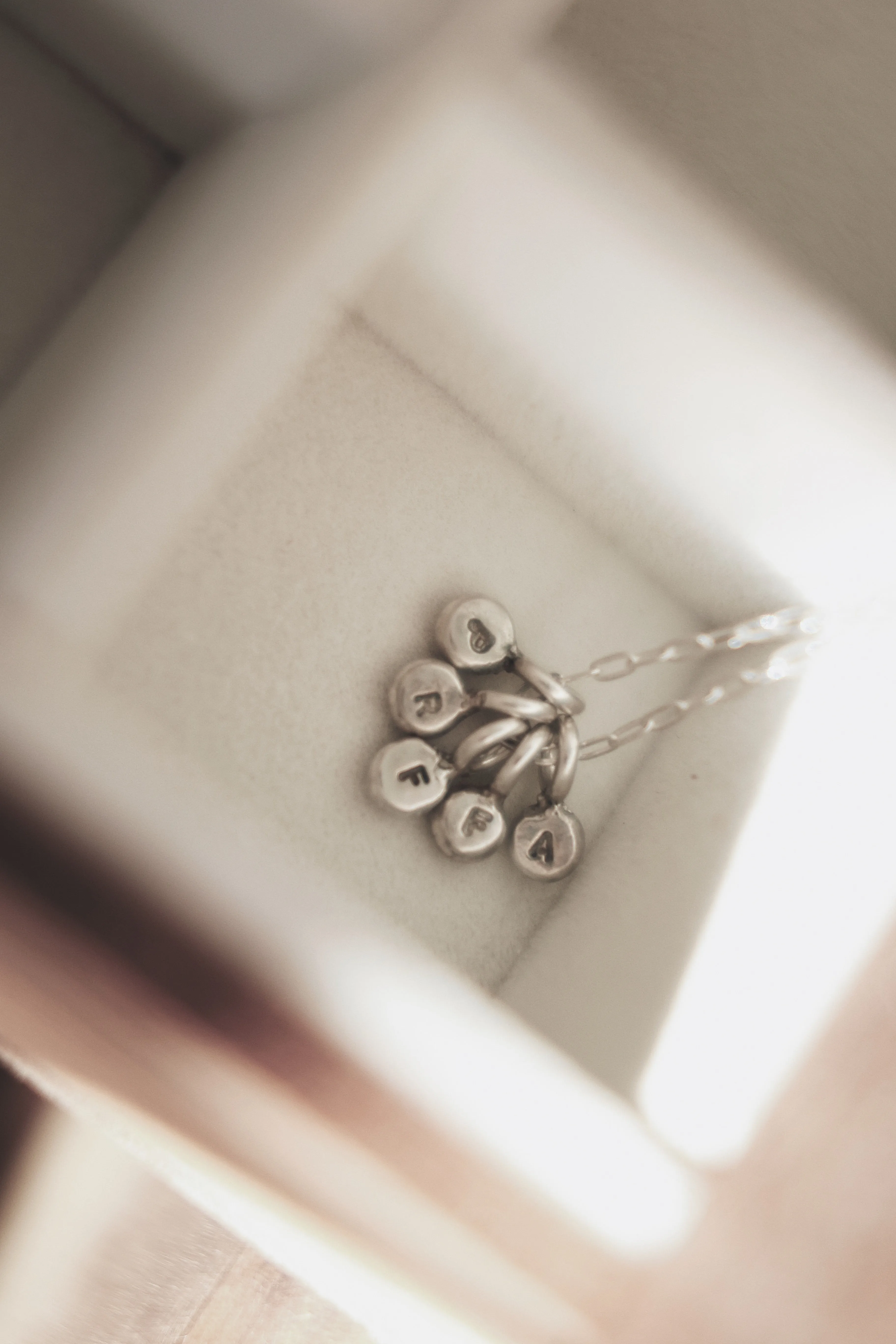 Little Initial Droplet Necklace · Customizable