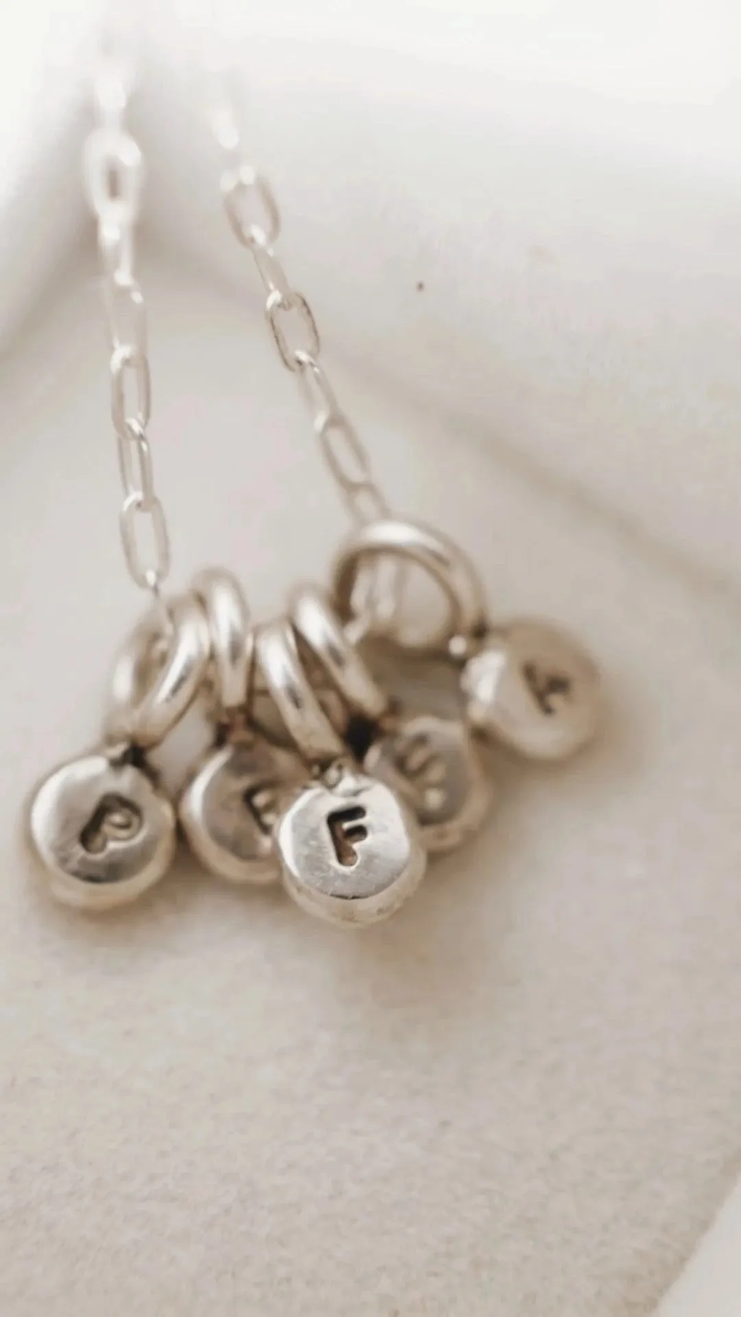 Little Initial Droplet Necklace · Customizable