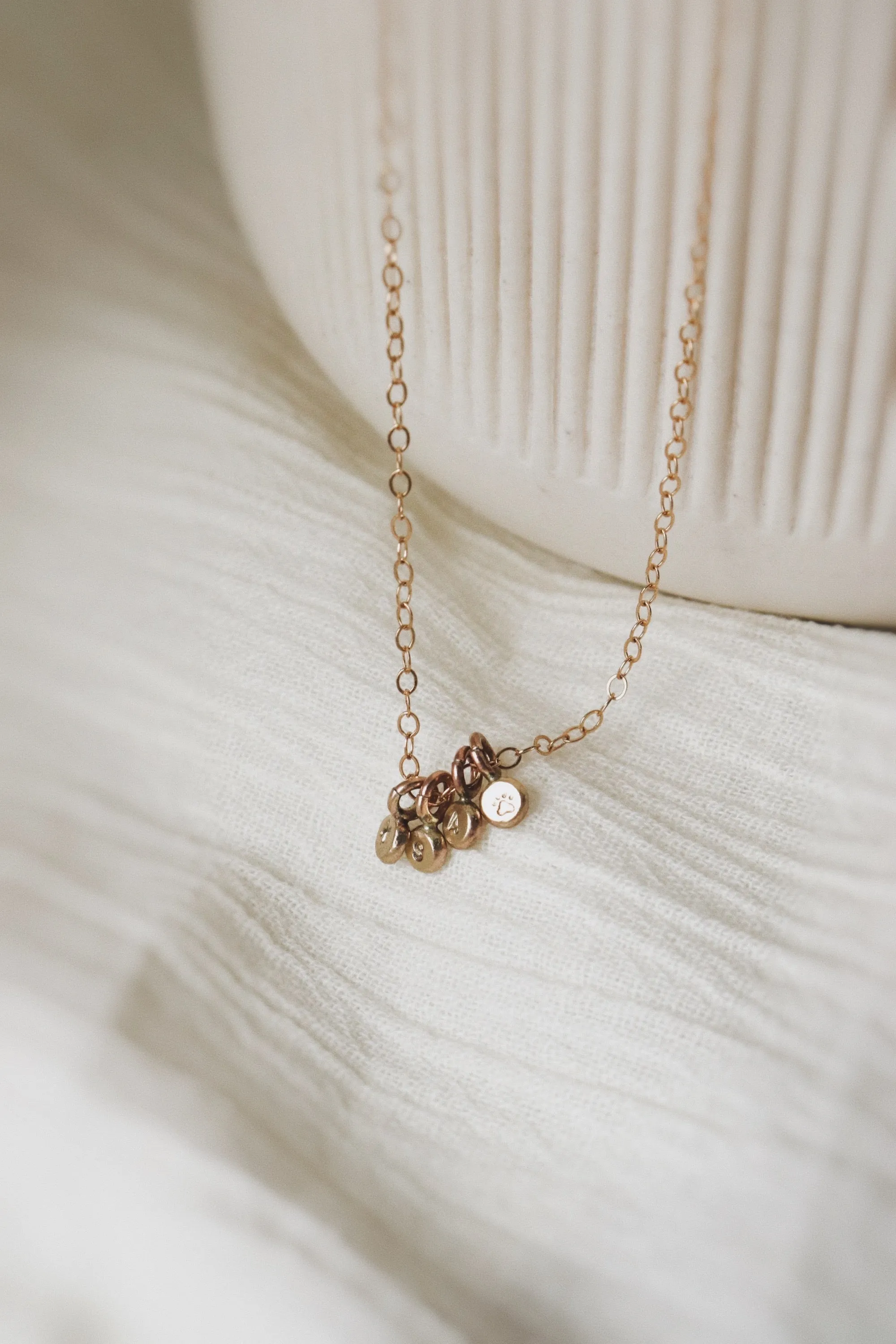 Little Initial Droplet Necklace · Customizable