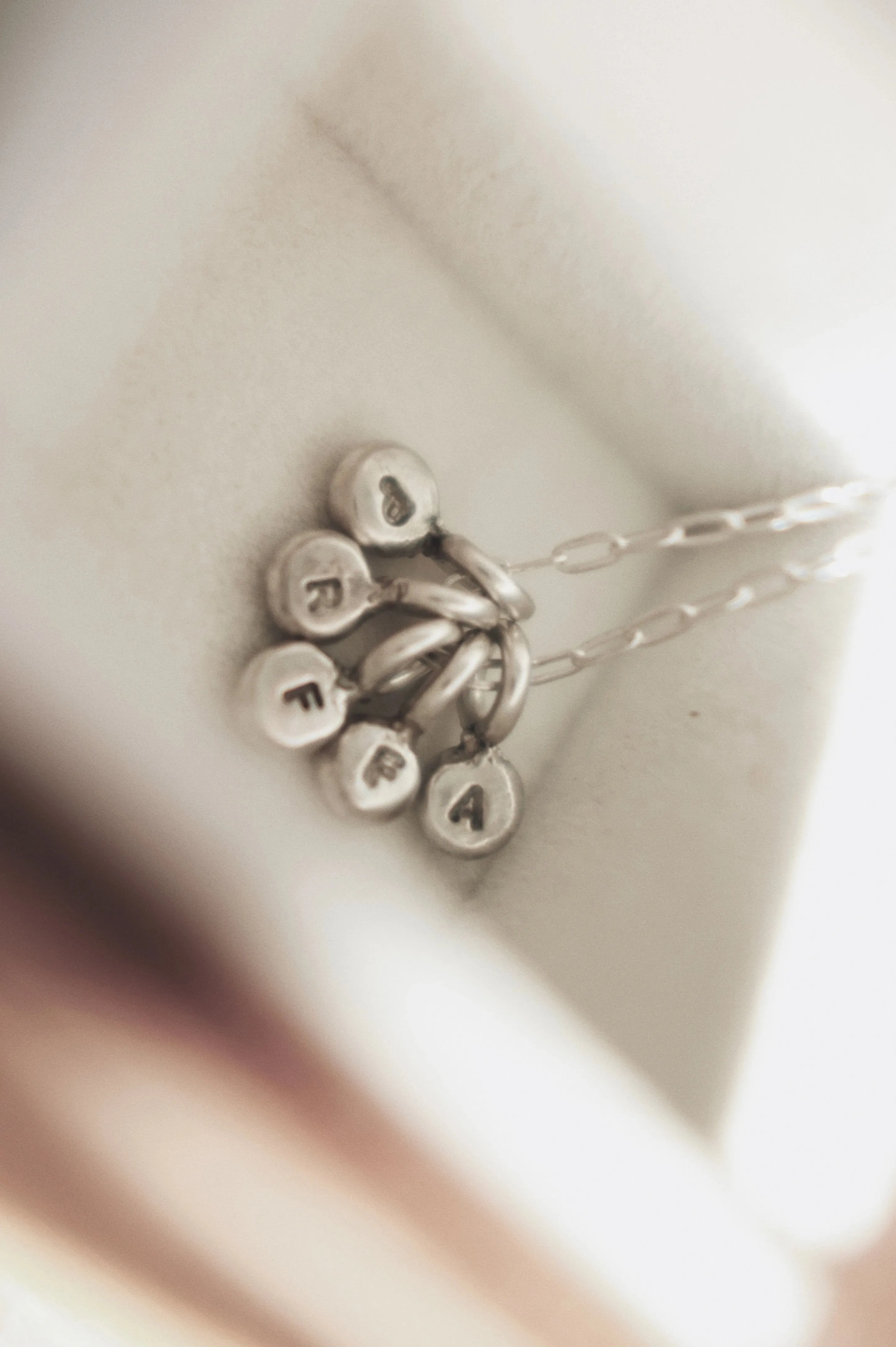 Little Initial Droplet Necklace · Customizable