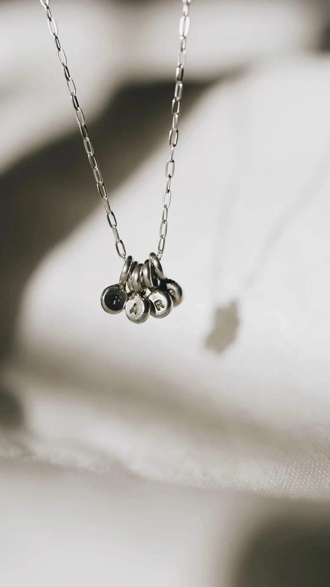 Little Initial Droplet Necklace · Customizable