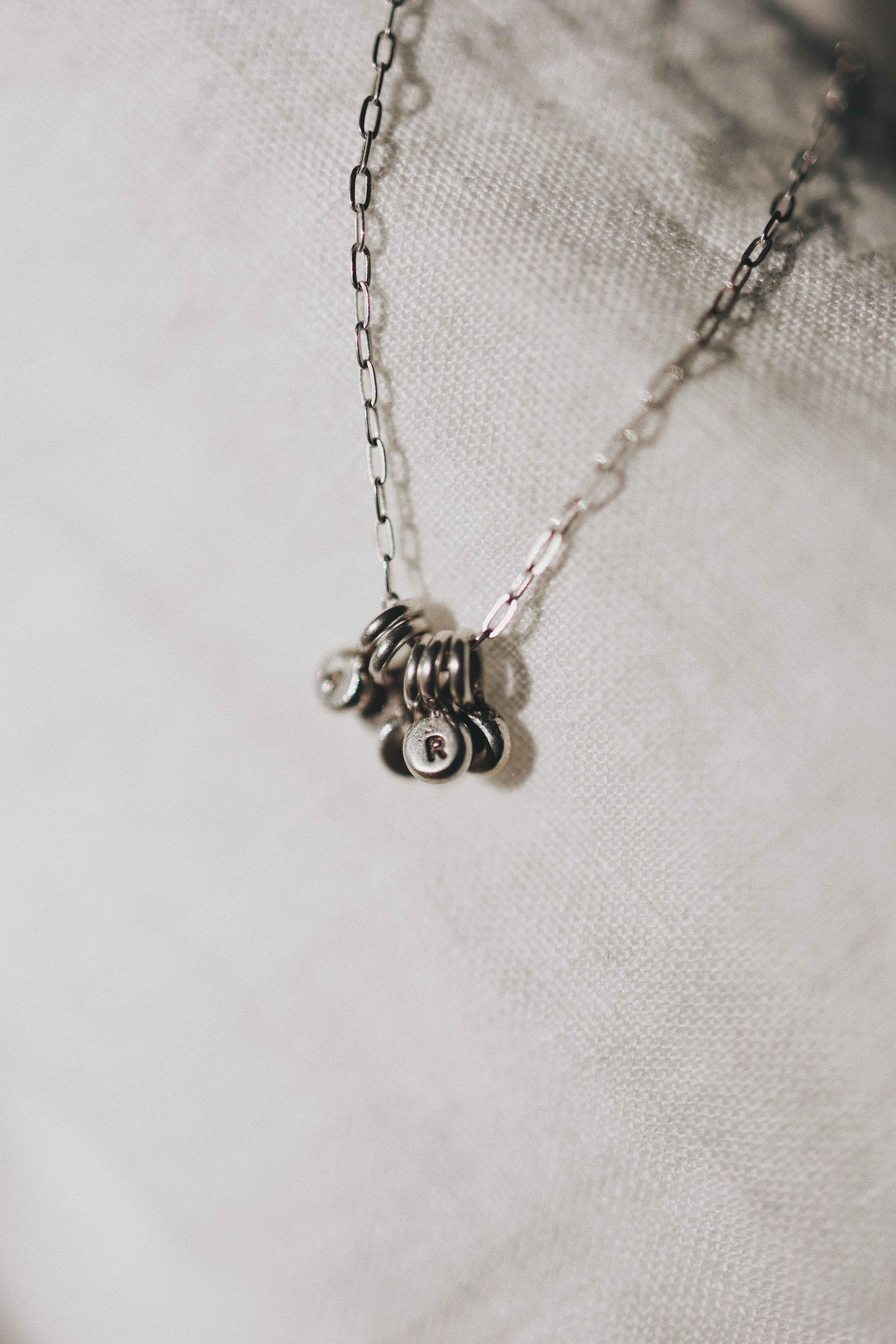 Little Initial Droplet Necklace · Customizable