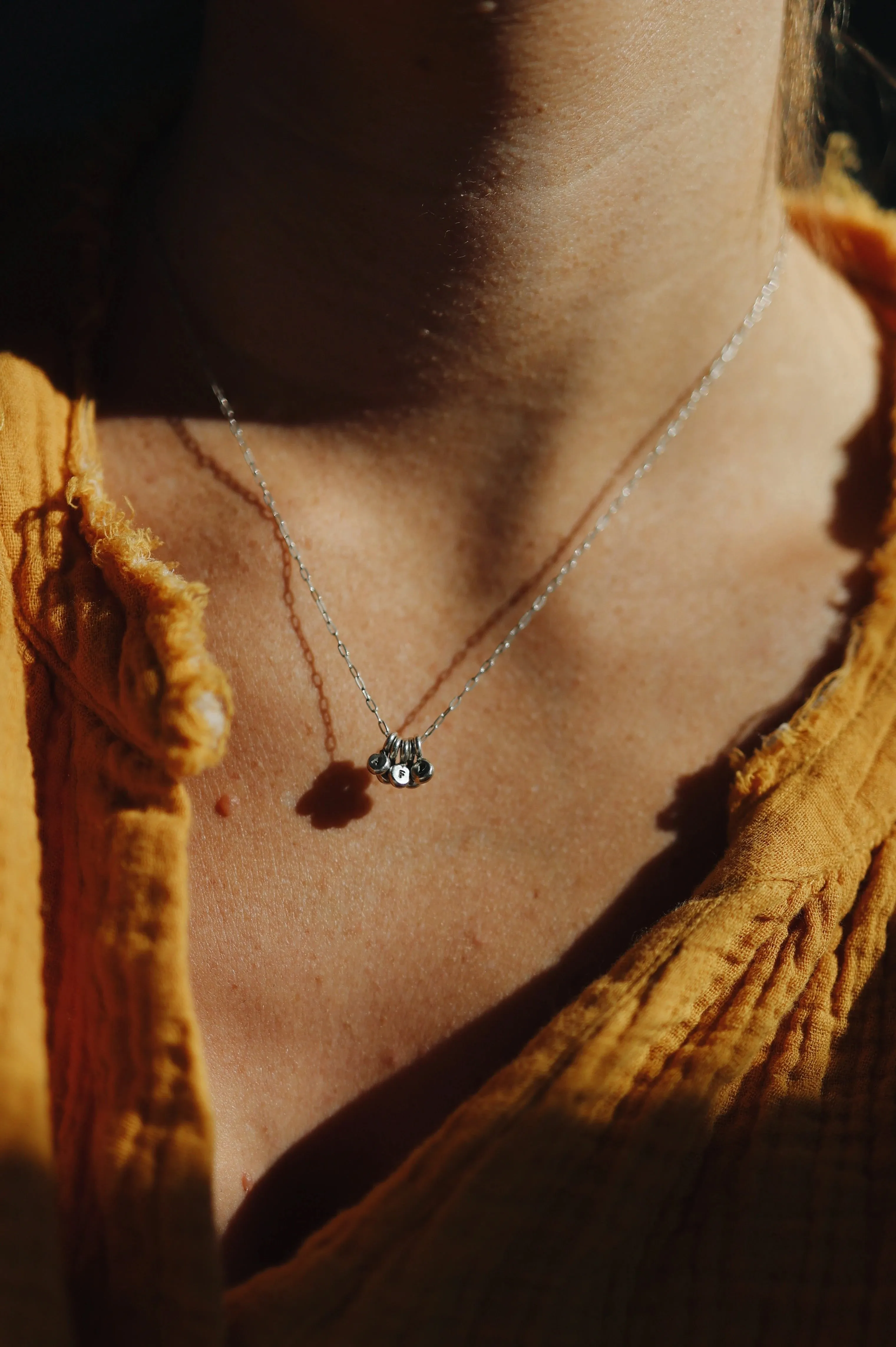 Little Initial Droplet Necklace · Customizable