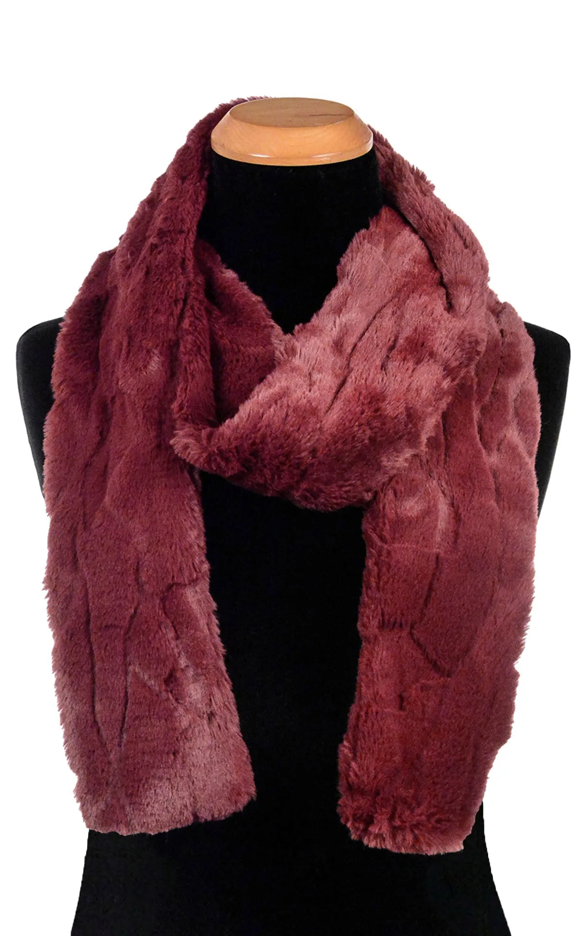 Men's Classic Scarf - Luxury Faux Fur in Cranberry Creek (SOLD OUT)