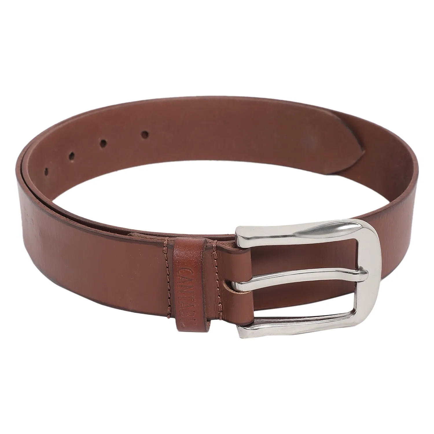 Men's Tan Casual Single Side Belt