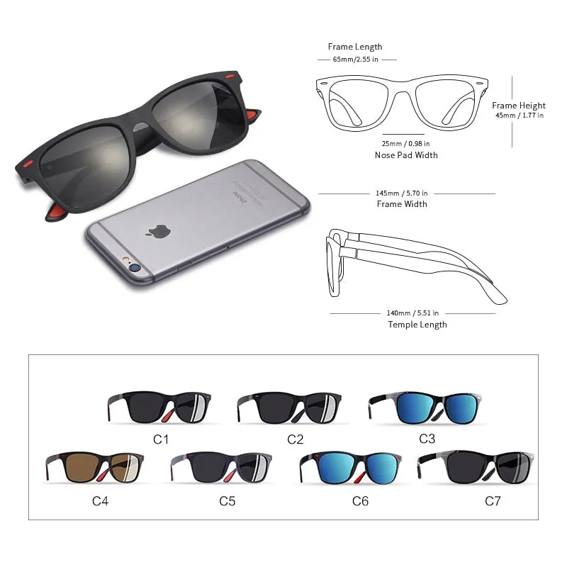 Men's Ultralight TR90 Polarized UV400 Sunglasses