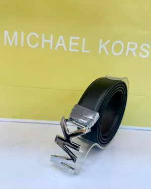 Michael Kors Men's Leather Belt (8) - Black