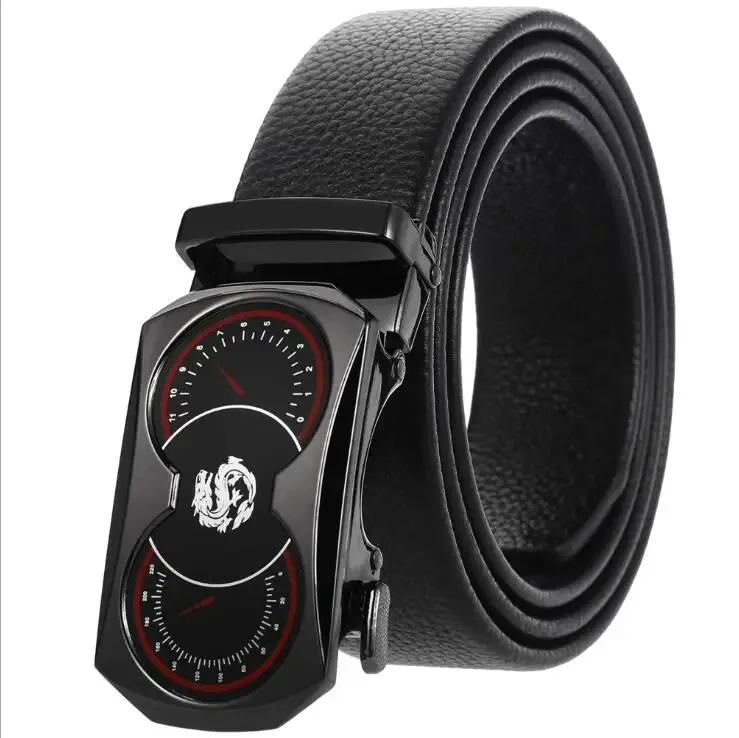 New Famous Brand Men's Belts High Quality Genuine Leather Luxury Belts for Men Metal Automatic Buckle Male Waistband 3.5cm