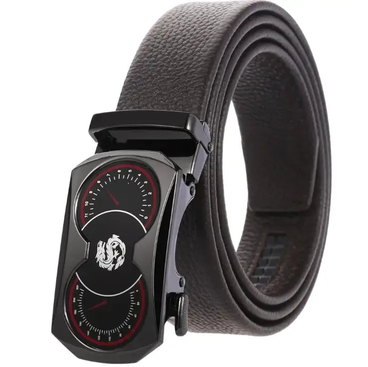 New Famous Brand Men's Belts High Quality Genuine Leather Luxury Belts for Men Metal Automatic Buckle Male Waistband 3.5cm