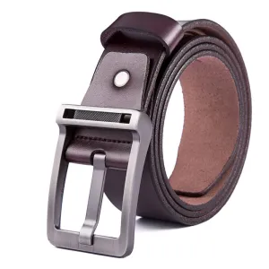 New Men's fashion belt brand genuine leather men belt buckle casual riem high quality ceintures homme