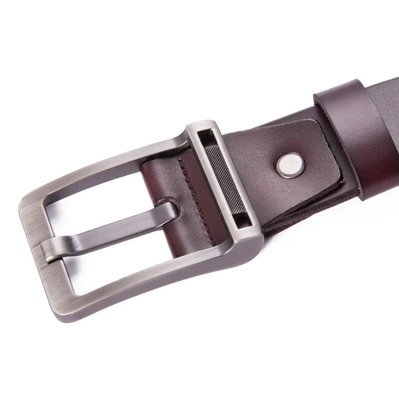 New Men's fashion belt brand genuine leather men belt buckle casual riem high quality ceintures homme