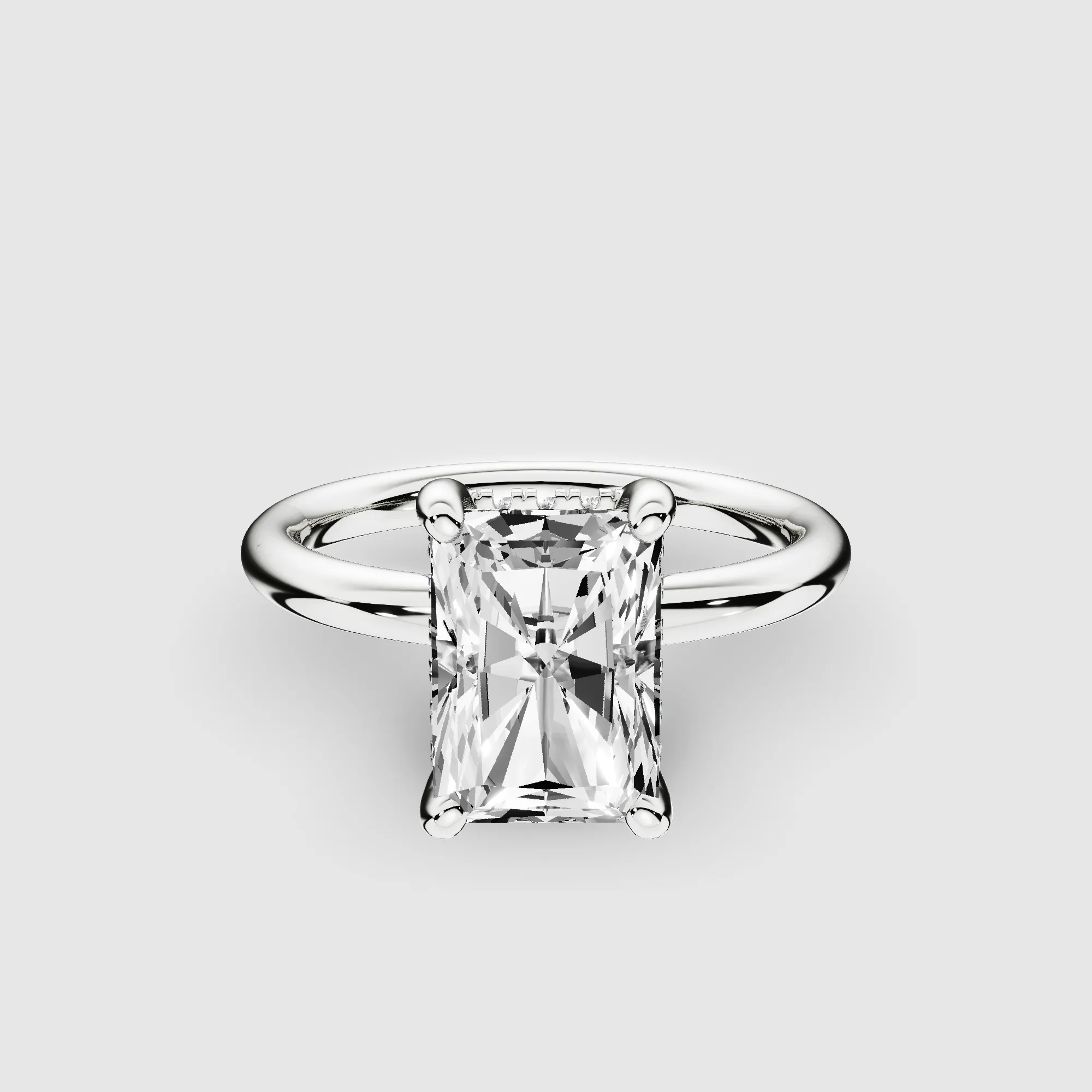 Orion Lab Grown Solitaire Diamond Ring-Radiant