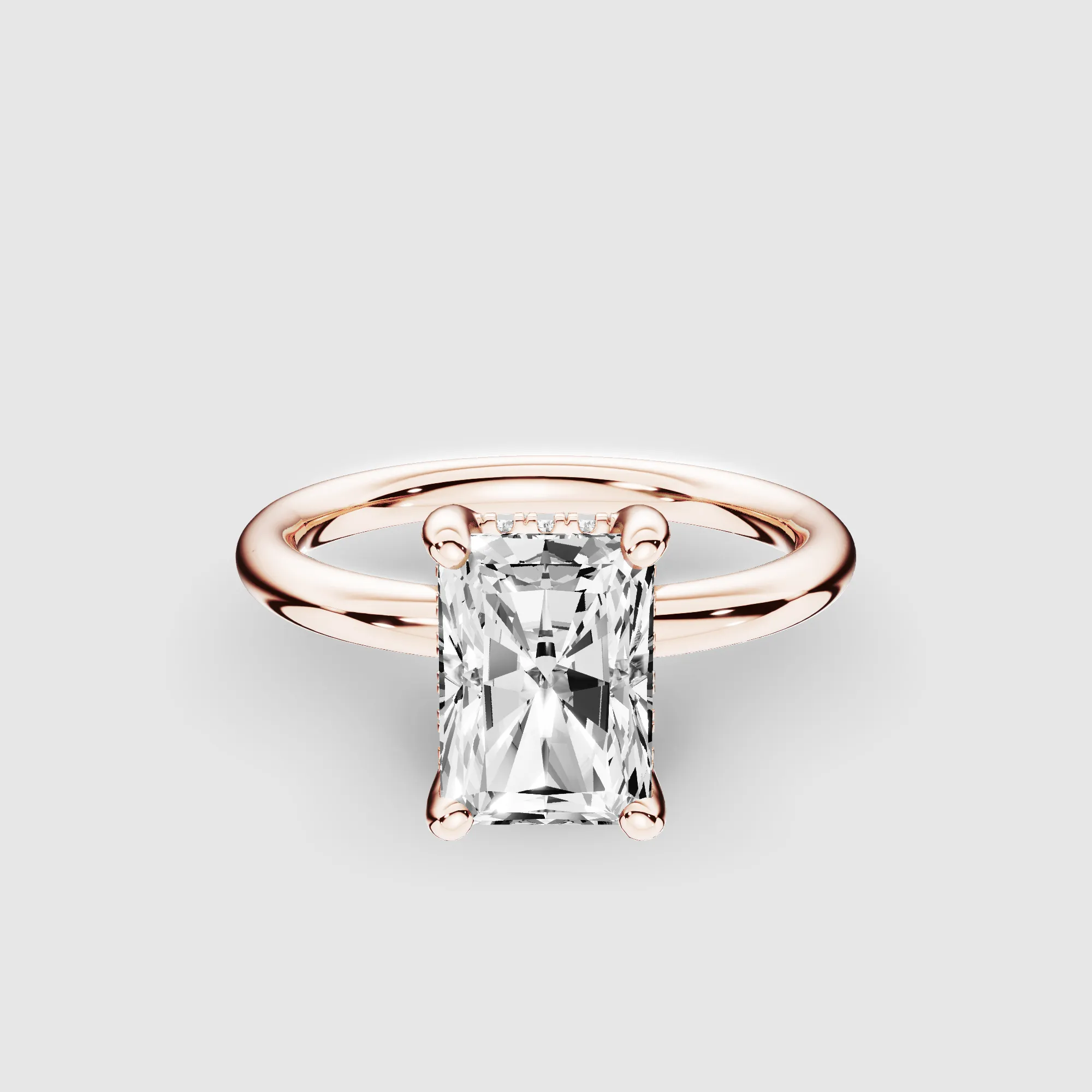 Orion Lab Grown Solitaire Diamond Ring-Radiant