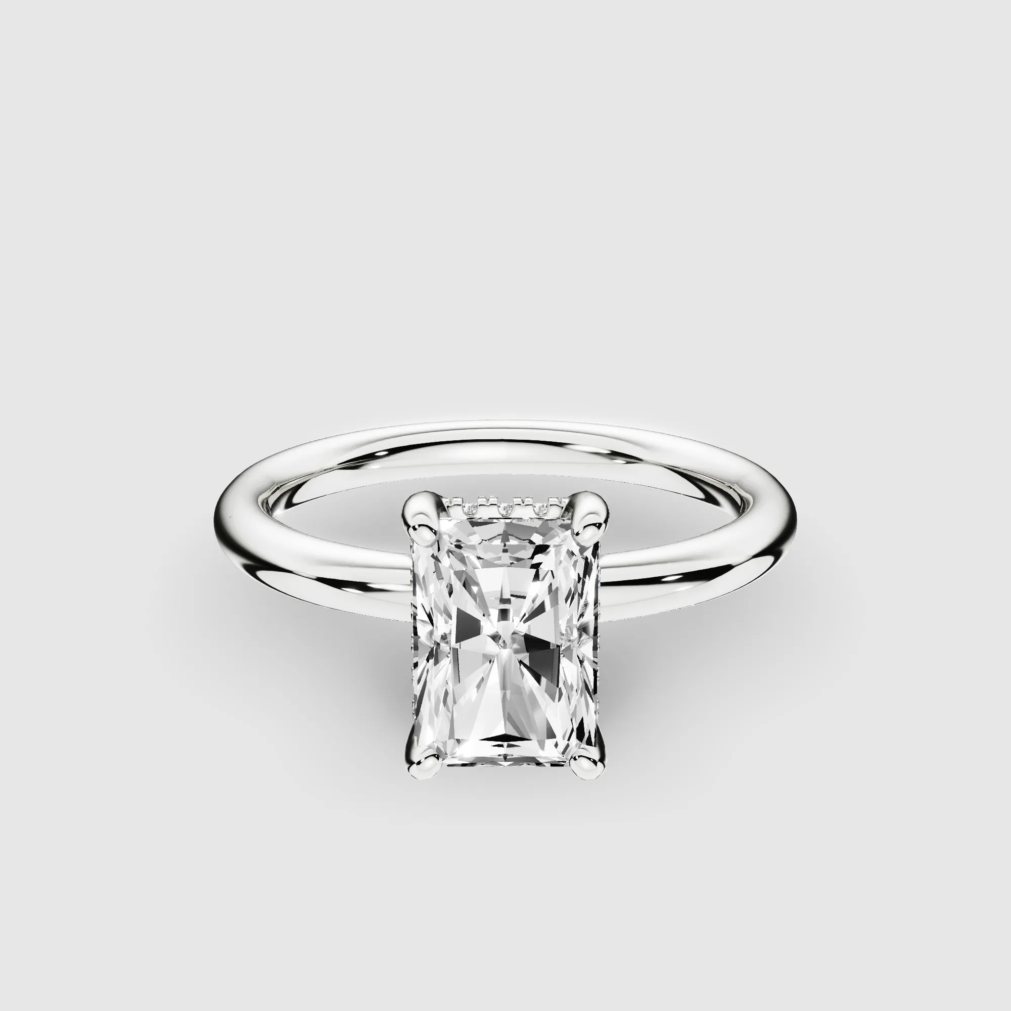 Orion Lab Grown Solitaire Diamond Ring-Radiant