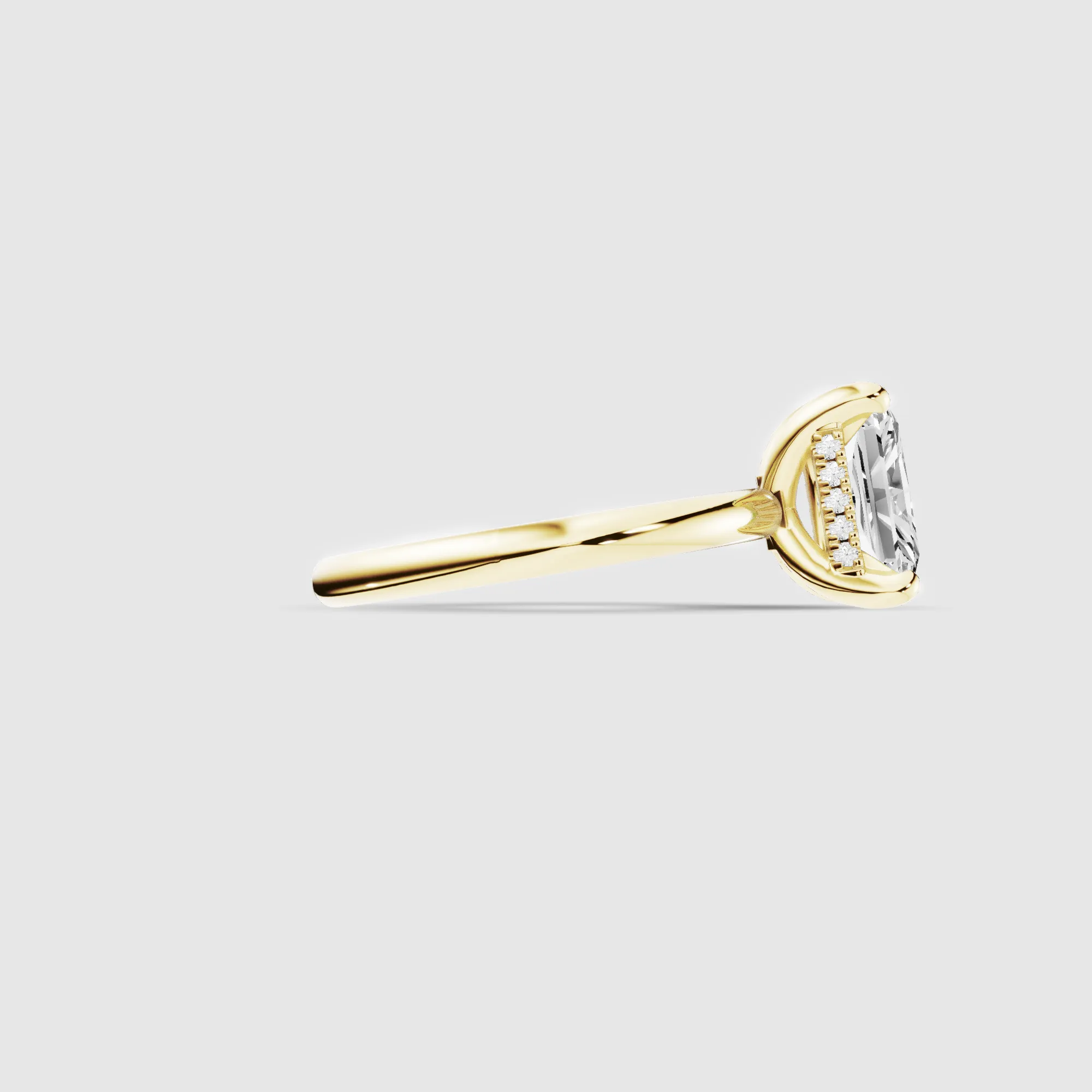 Orion Lab Grown Solitaire Diamond Ring-Radiant