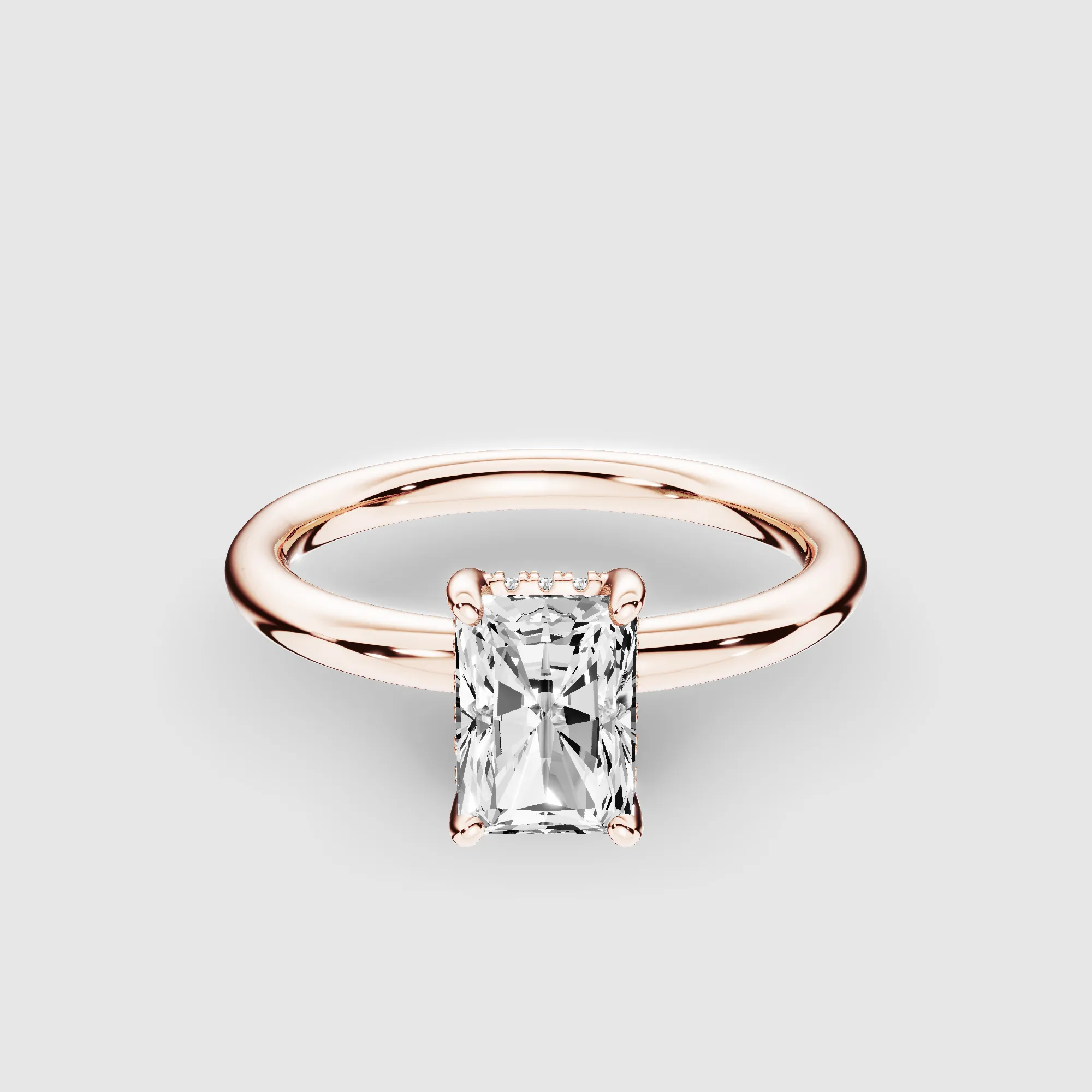 Orion Lab Grown Solitaire Diamond Ring-Radiant