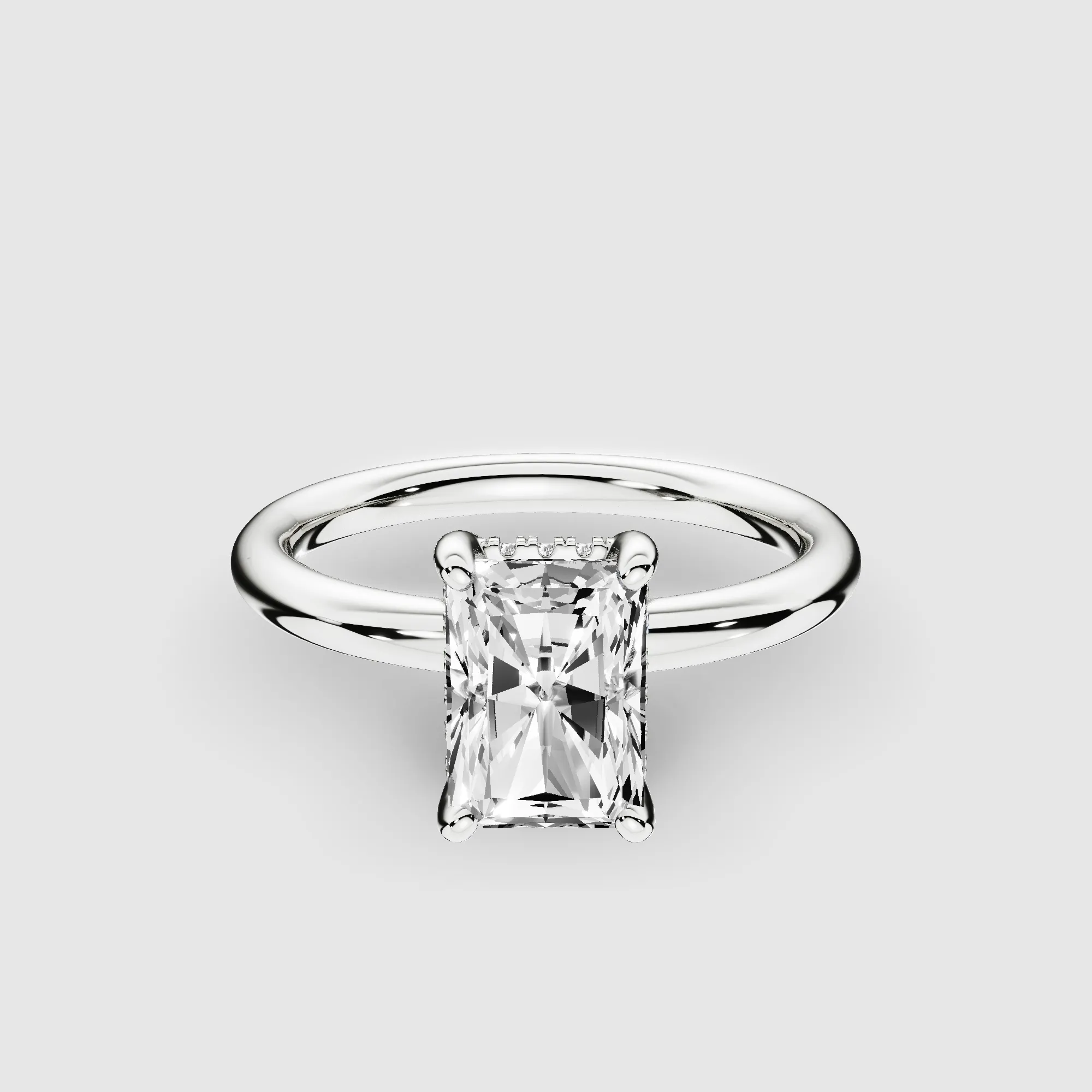 Orion Lab Grown Solitaire Diamond Ring-Radiant