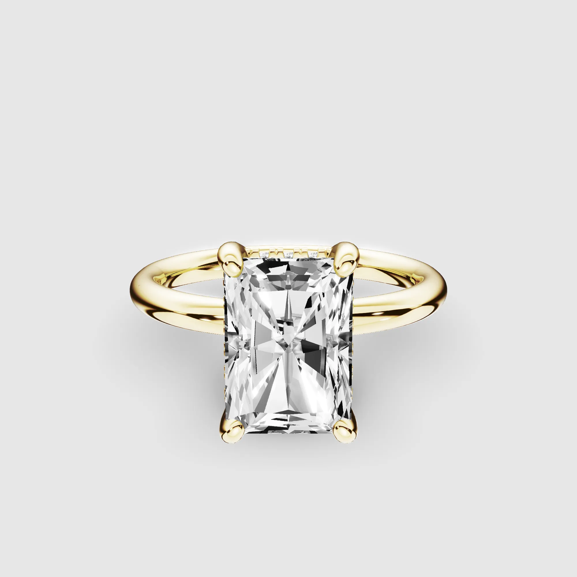 Orion Lab Grown Solitaire Diamond Ring-Radiant