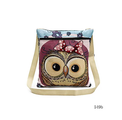 Owl Printed Tote Bag