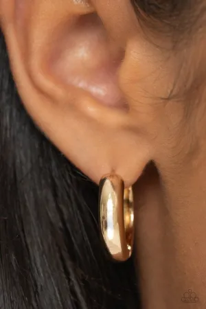 Paparazzi Earring ~ Simply Sinuous - Gold