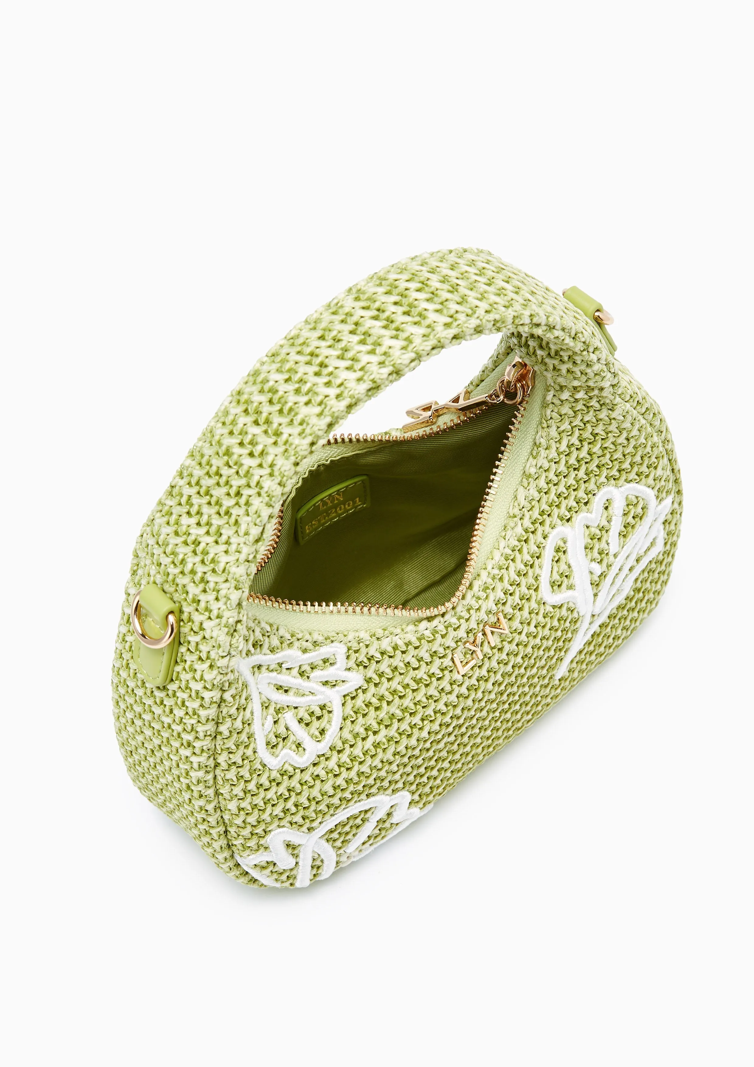 Peony Mini Hobo Crossbodybag Green