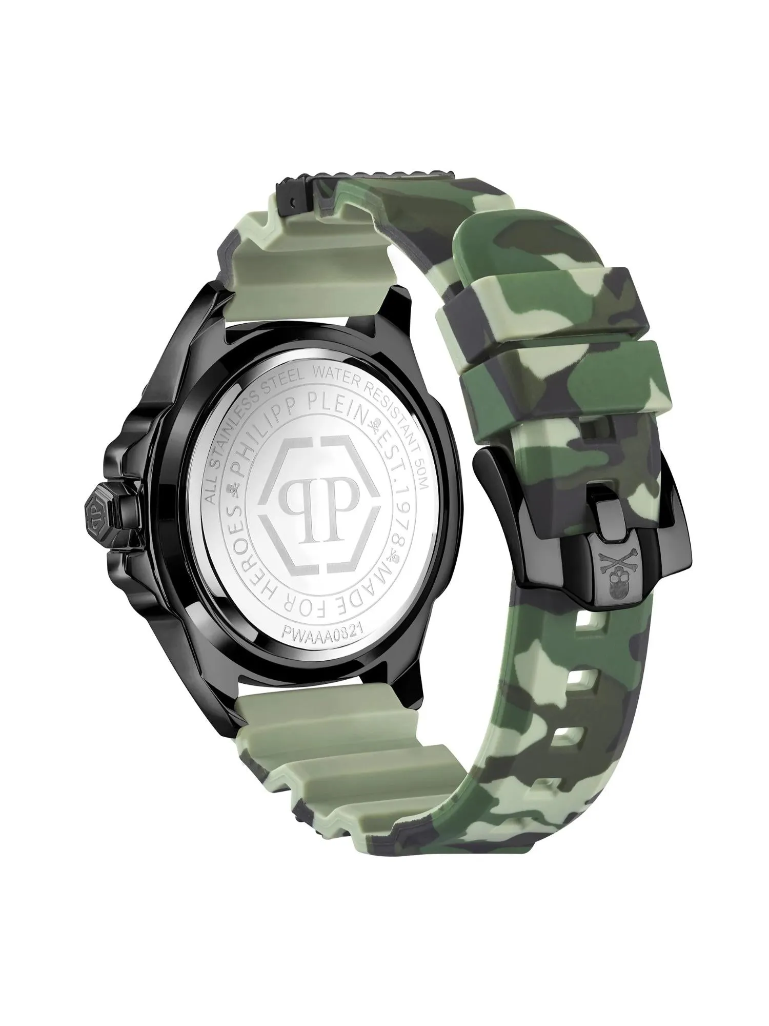 Philipp Plein Men 44 MM Size Grey Dial Analog Watch - PWAAA0821