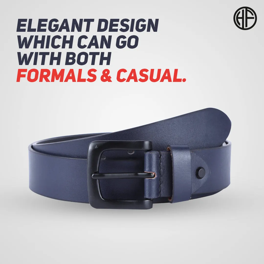 Premium Pure Leather Belt for Men - Fits Waist Sizes 28-46, 1.5 Inch Width - Ideal for Casual & Formal Use
