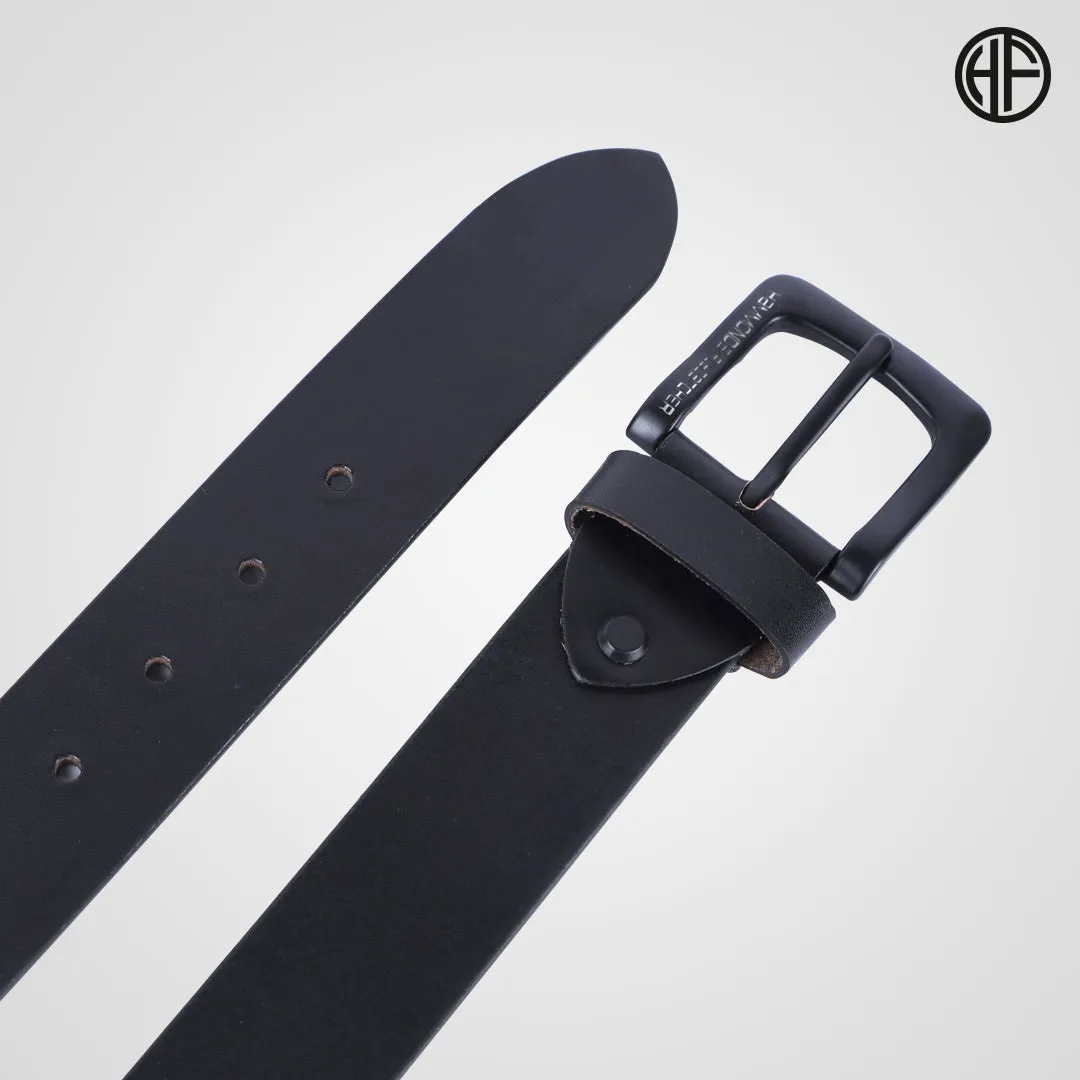 Premium Pure Leather Belt for Men - Fits Waist Sizes 28-46, 1.5 Inch Width - Ideal for Casual & Formal Use