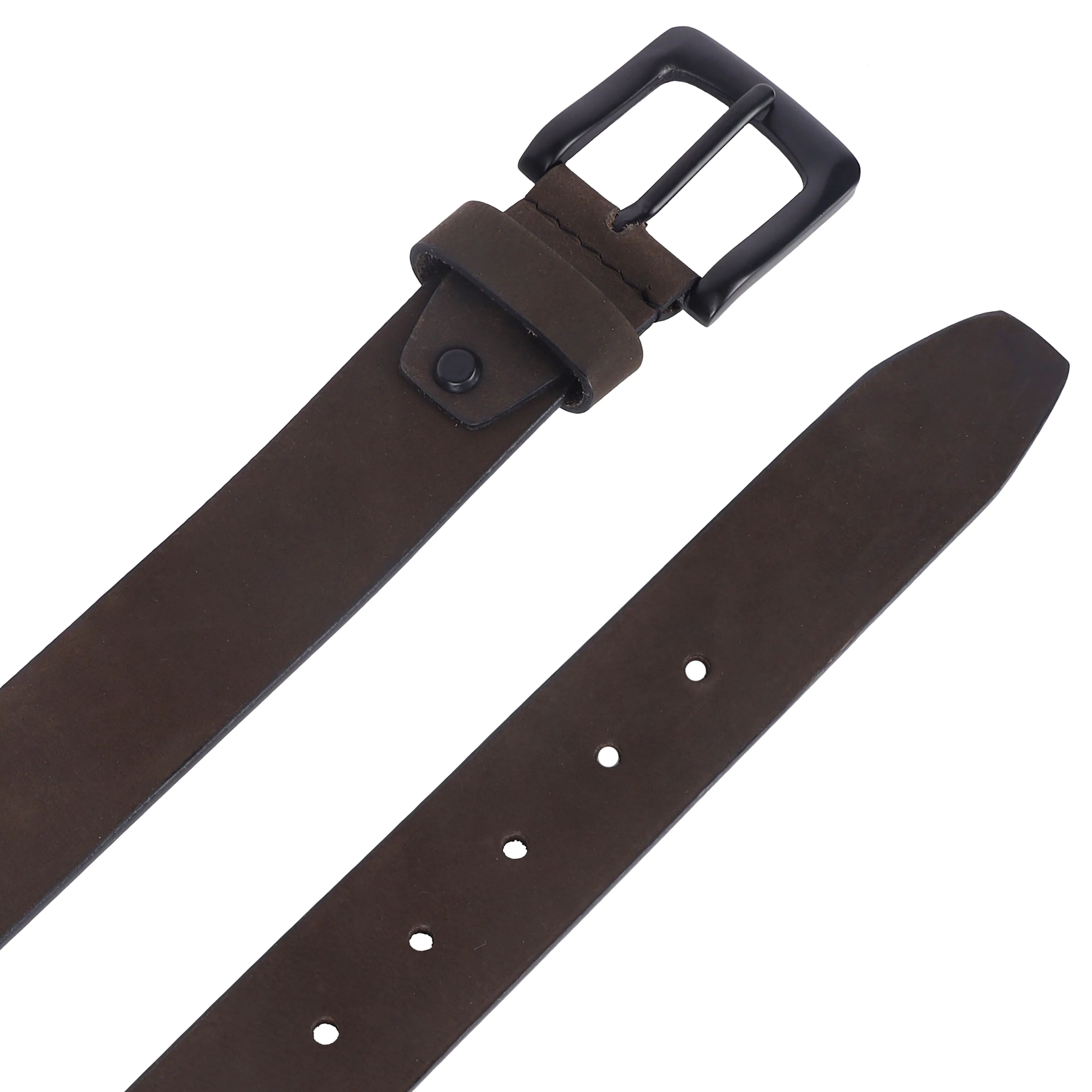 Premium Pure Leather Belt for Men - Fits Waist Sizes 28-46, 1.5 Inch Width - Ideal for Casual & Formal Use