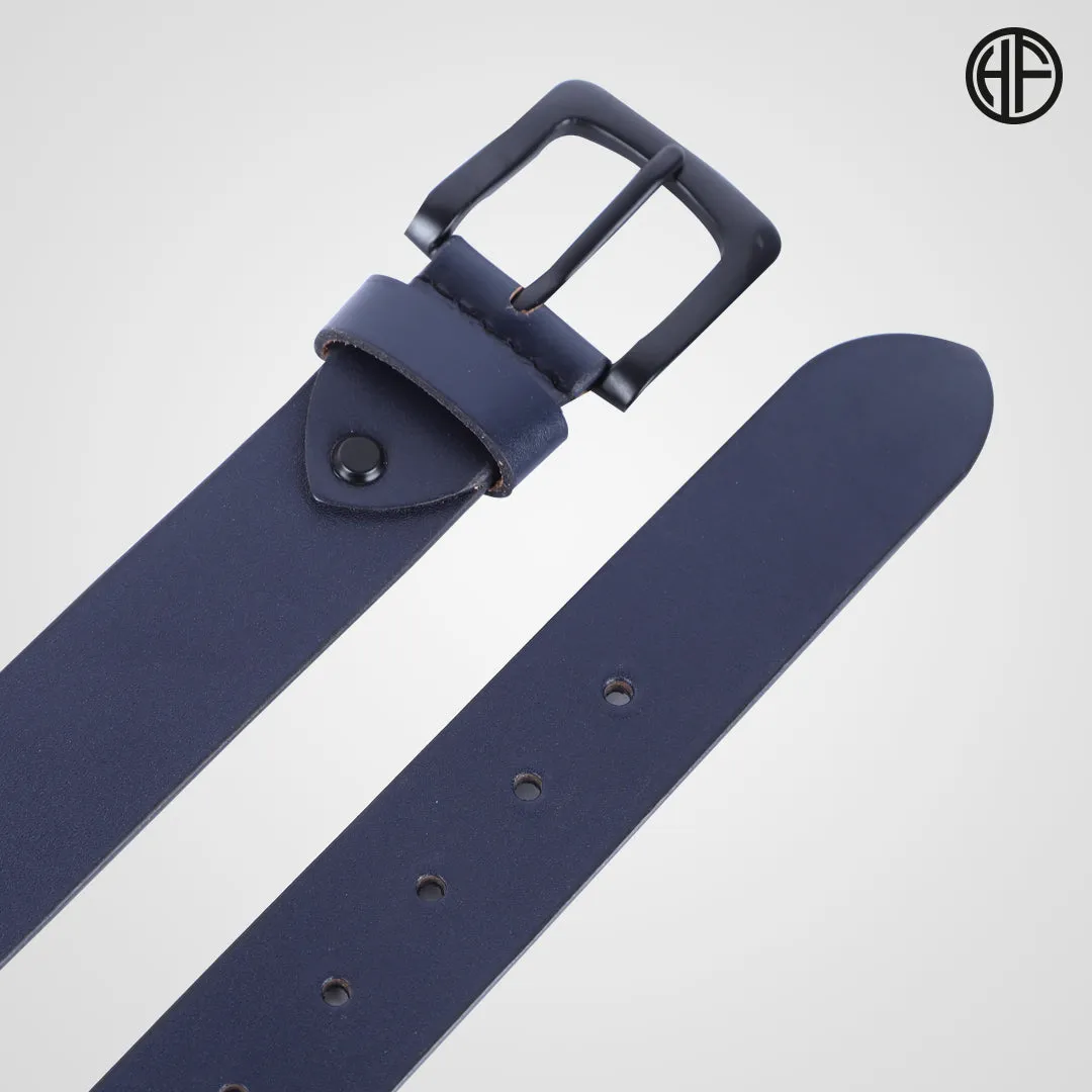 Premium Pure Leather Belt for Men - Fits Waist Sizes 28-46, 1.5 Inch Width - Ideal for Casual & Formal Use