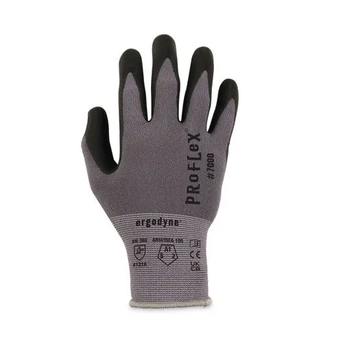 Proflex 7000 Nitrile-coated Gloves Microfoam Palm, Gray, Small, 12 Pairs/pack, Ships In 1-3 Business Days