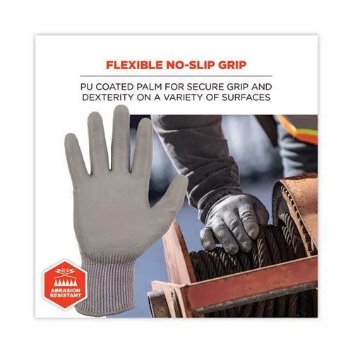 Proflex 7024 Ansi A2 Pu Coated Cr Gloves, Gray, Large, 12 Pairs/pack, Ships In 1-3 Business Days