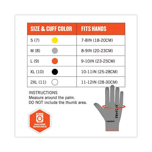 Proflex 7024 Ansi A2 Pu Coated Cr Gloves, Gray, Large, 12 Pairs/pack, Ships In 1-3 Business Days