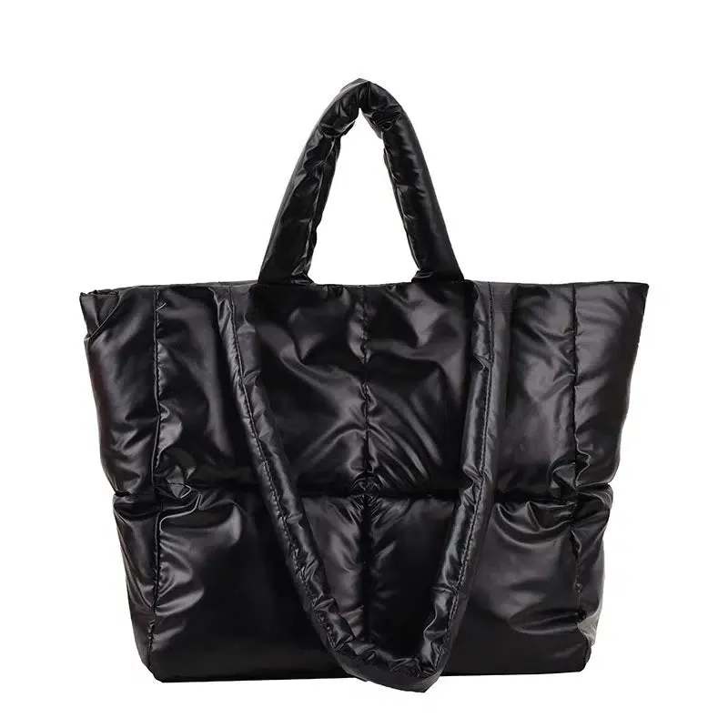 Quilted Puffer Tote Bag