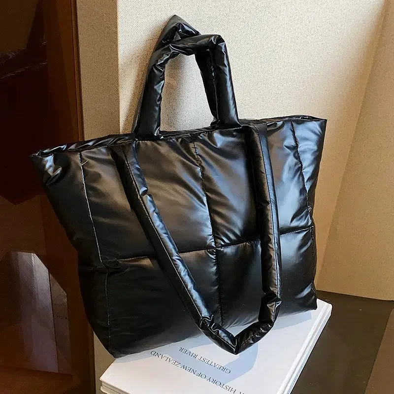 Quilted Puffer Tote Bag